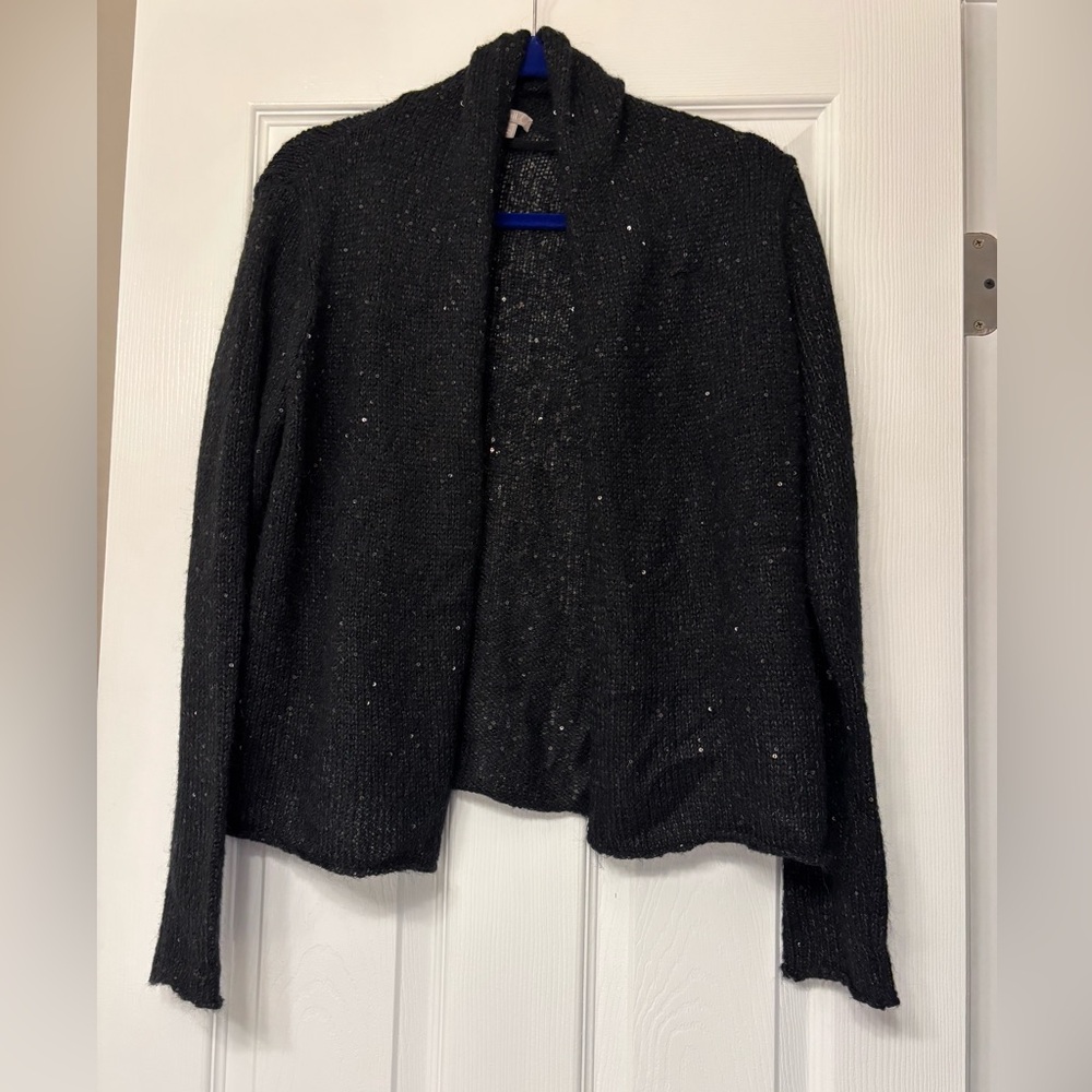 J. Jill Black Sequined Cardigan